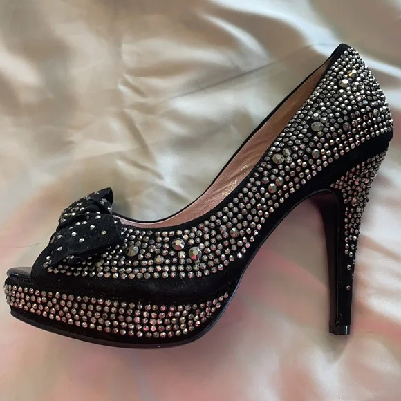 Rhinestone heels, NWT - Picture 2 of 6